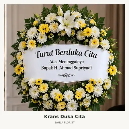 Krans Bunga Duka Magelang