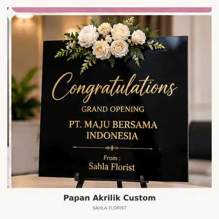 Papan Bunga Akrilik Magelang